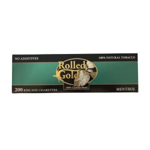 Rolled Gold Menthol cigarettes carton and pack – cheap native smokes available to buy online in Canada