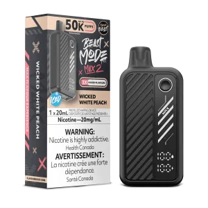Flavour Beast Mode Max K Wicked White Peach Iced
